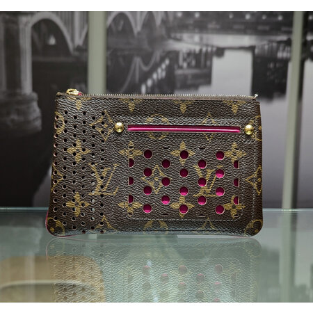 Wallet Louis Vuitton Pouchette Plat Perforated Monogram 125050077