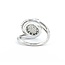 Ring Pave .60ctw Round Diamonds 18kw Sz6 5.97g 225050016