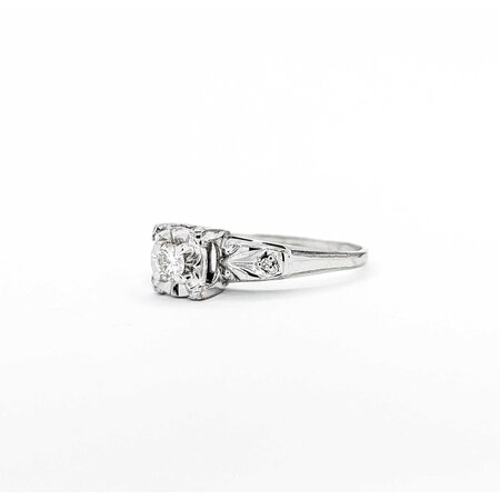 Ring Set Vintage .15ct Round Diamond 14ktt Sz6 4.22g 225040145
