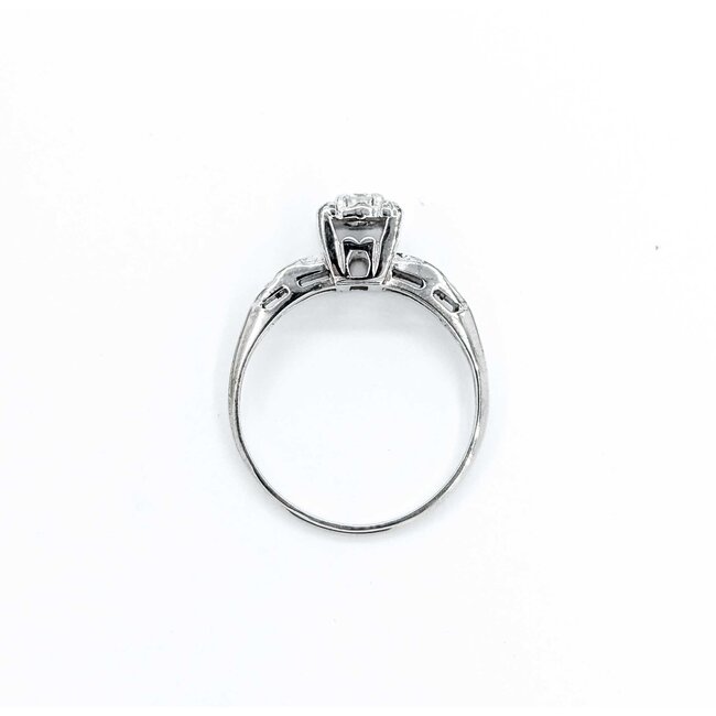 Ring Set Vintage .15ct Round Diamond 14ktt Sz6 4.22g 225040145