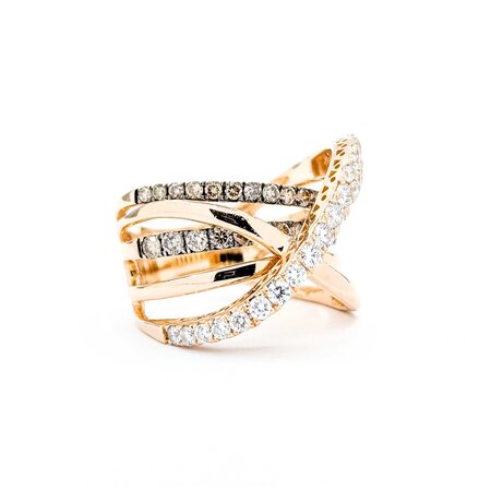 Ring LeVian 1.33ctw Round Diamonds 14kr Sz7 7.80g 225050014