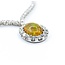 Necklace "V" Style 1.50ctw Round Diamonds 2.20ct Opal 18kw 17" 15.41g 225050024