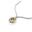 Necklace "V" Style 1.50ctw Round Diamonds 2.20ct Opal 18kw 17" 15.41g 225050024