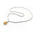 Necklace "V" Style 1.50ctw Round Diamonds 2.20ct Opal 18kw 17" 15.41g 225050024