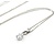 Pendant Teardrop .25ctw Round Diamonds 850pt .5x.12" 15-18" 2.3g 125040056
