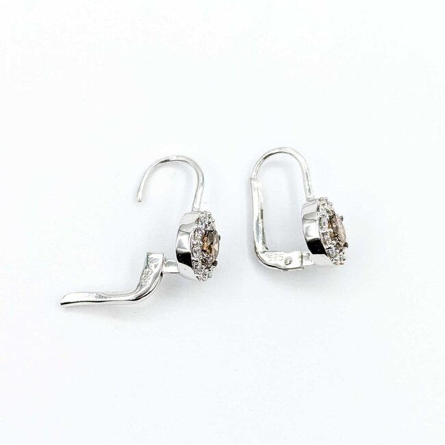Earrings LeVian Lever Back .60ctw Round Diamonds .24ctw Diamonds 14kw 17x8.5mm 3.24g 225050018