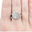 Ring Pave .60ctw Round Diamonds 18kw Sz6 5.97g 225050016