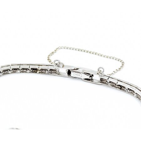 Bracelet Vintage Watch Conversion 3.22ctw Round Diamonds 5.88ct Star Sapphire 2mm Seed Pearls 14kw 6" 12.75g 225050023