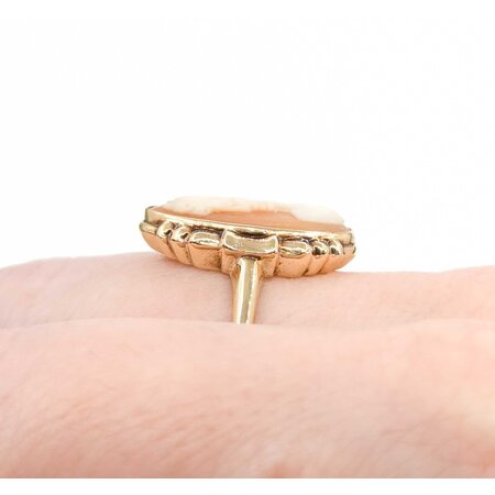 Ring Cameo Vintage 10ky Sz7 2.94g 225050005