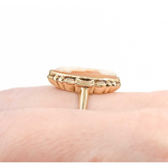 Ring Cameo Vintage 10ky Sz7 2.94g 225050005
