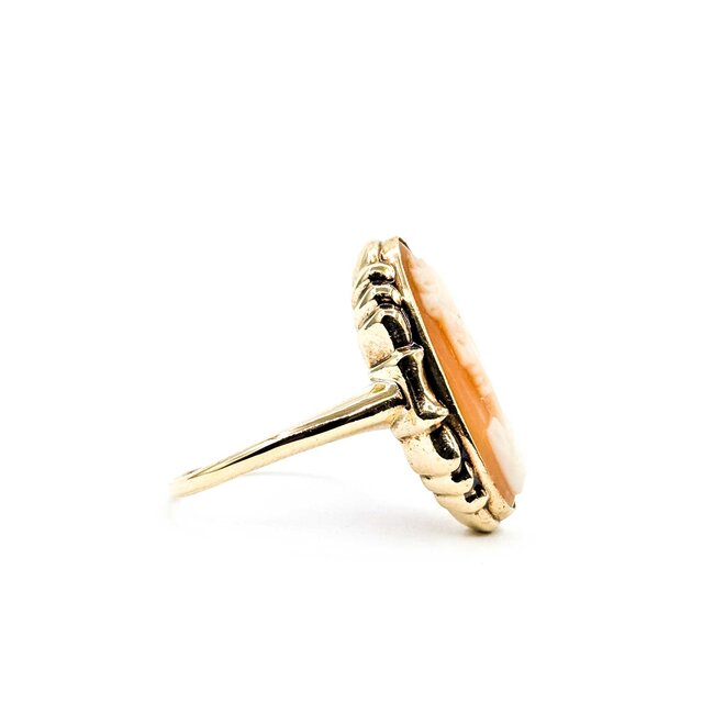 Ring Cameo Vintage 10ky Sz7 2.94g 225050005