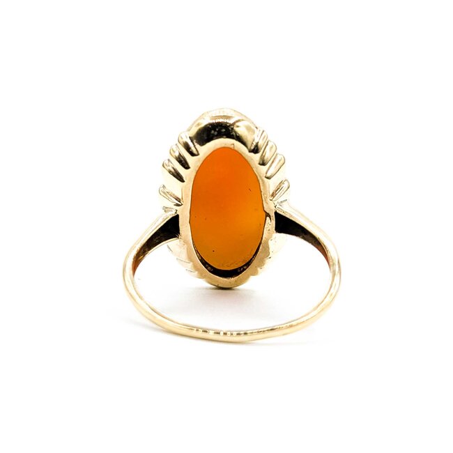 Ring Cameo Vintage 10ky Sz7 2.94g 225050005