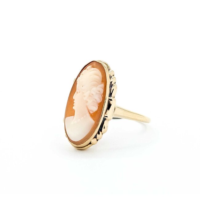 Ring Cameo Vintage 10ky Sz7 2.94g 225050005