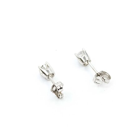 Earrings Stud 4 Prong .50ctw Round Diamonds 14ky 4mm .90g 225050007