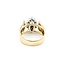 Ring Halo Round Diamonds .40ctw Sapphire 14ky 12.5mm Sz4.5 5.68g 225050028