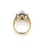 Ring Halo Round Diamonds .40ctw Sapphire 14ky 12.5mm Sz4.5 5.68g 225050028
