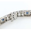 Bracelet Vintage 1.00ctw Round Diamonds Synthetic Sapphires 14kw 9mm 6.5" 22.23g 225050027