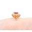 Ring Halo .24ctw Round Diamonds .65ct Ruby 14ky Sz8 2.75g 225050003