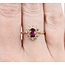 Ring Halo .24ctw Round Diamonds .65ct Ruby 14ky Sz8 2.75g 225050003