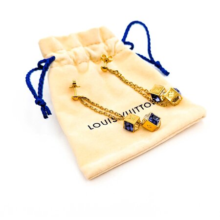Louis Vuitton Buci d'Oreille Pandan Gamble Earrings 125050101
