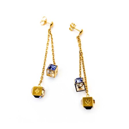 Louis Vuitton Buci d'Oreille Pandan Gamble Earrings 125050101
