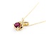 Pendant X .30ct Ruby 14ky 1.35mm 17" 1.41g 225040136