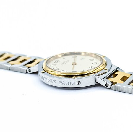 Watch Hermes Clipper Gold Tone 30mm Stainless Steel 8" 125056006