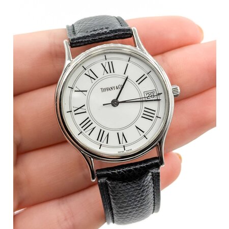 Watch Tiffany & Co. Portfolio Roman Numerals 33mm Stainless Steel 8" 125056008