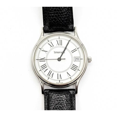 Watch Tiffany & Co. Portfolio Roman Numerals 33mm Stainless Steel 8" 125056008