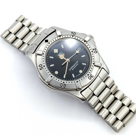 Watch Tag Heuer Professional 200m Black Dial Yr. Early 2000's 33mm Stainless Steel 6.75" 125056002