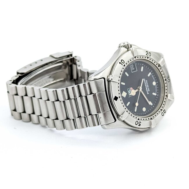 Watch Tag Heuer Professional 200m Black Dial Yr. Early 2000's 33mm Stainless Steel 6.75" 125056002