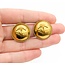Chanel Coco Mark Round CC Button Earrings 125050131