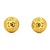 Chanel Coco Mark Round Textured CC Earrings 125050128