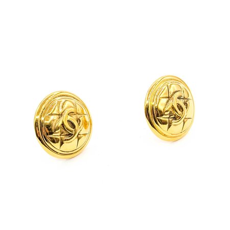 Chanel Coco Mark Matelasse Earrings 125050119