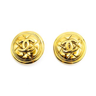 Chanel Coco Mark Matelasse Earrings 125050119