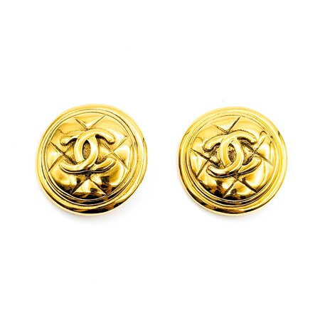 Chanel Coco Mark Matelasse Earrings 125050119
