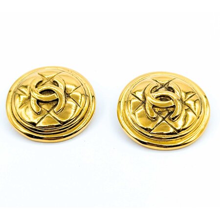 Chanel Coco Mark Matelasse Earrings 125050119