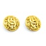 Chanel Coco Mark Round Large CC Grape Vine Earrings 125050124