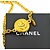 Chanel Coco Mark Gold Medallion Necklace 125050127