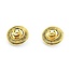Chanel Coco Mark Textured Medallion Earrings 125050134