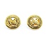 Chanel Coco Mark Textured Medallion Earrings 125050134