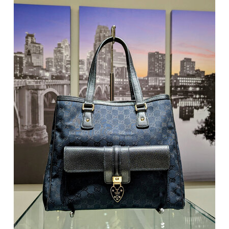 Handbag Gucci GG Canvas Black Shoulder Bag 125050146