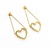 Earrings Tiffany & Co. Dangle Open Heart 18ky 1.5x.5" 4.79g 225050038