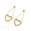 Earrings Tiffany & Co. Dangle Open Heart 18ky 1.5x.5" 4.79g 225050038