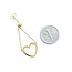 Earrings Tiffany & Co. Dangle Open Heart 18ky 1.5x.5" 4.79g 225050038