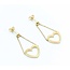 Earrings Tiffany & Co. Dangle Open Heart 18ky 1.5x.5" 4.79g 225050038