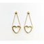 Earrings Tiffany & Co. Dangle Open Heart 18ky 1.5x.5" 4.79g 225050038