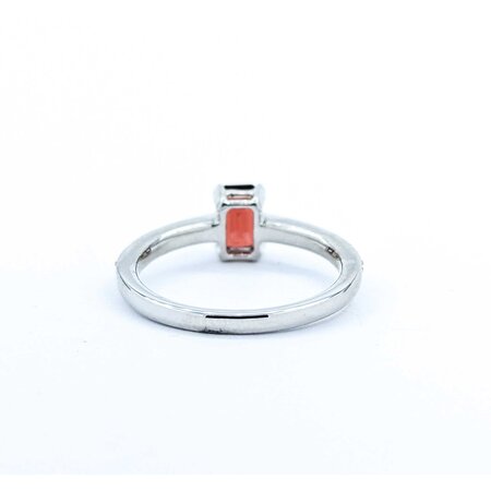 Ring .17ctw Round Diamonds .75ct Garnet 10kw sz6 124110162