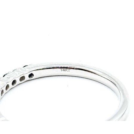 Ring 0.17ctw Round Diamonds 0.25ctw Sapphire 14kw sz6.5 124030193