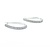 Earrings Hinged Half Hoop Lever Back 1.00ctw Round Diamonds 14kw 34x3mm 7.27g 225050058